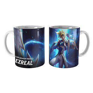 Caneca Ezreal Guardião Estelar League of Legends Lol