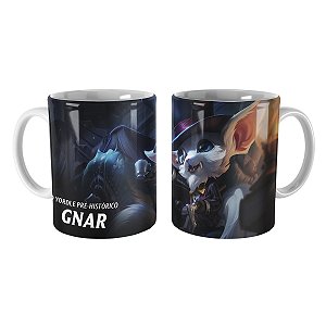 Caneca Gnar Cavalheiro League of Legends Lol