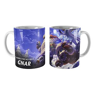 Caneca Gnar Dia Nevado League of Legends Lol