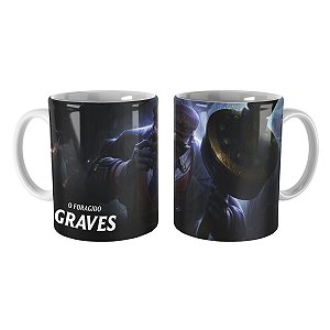 Caneca Graves Cidade do Crime League of Legends Lol