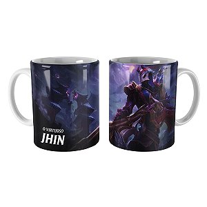 Caneca Jhin Lua Sangrenta League of Legends Lol
