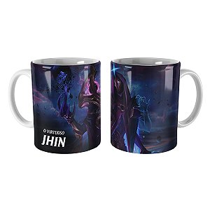 Caneca Jhin Cosmos Negro League of Legends Lol