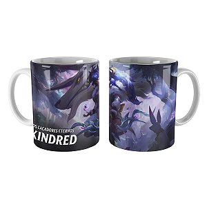 Caneca Kindred Florescer Espiritual League of Legends Lol