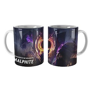 Caneca Malphite Estrela Negra League of Legends Lol