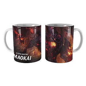 Caneca Maokai de Carvão League of Legends Lol