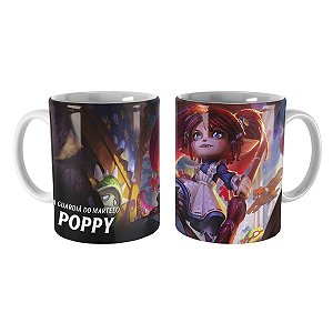 Caneca Poppy Boneca de Pano League of Legends Lol