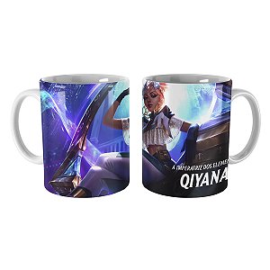 Caneca Qiyana True Damage de Prestígio League of Legends Lol