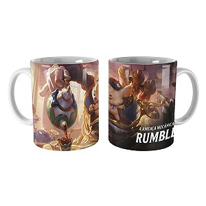 Caneca Rumble Kawaii Café League of Legends Lol