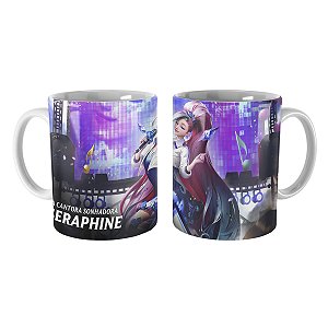 Caneca Seraphine K/DA ALL OUT Rumo ao Estrelato Lol
