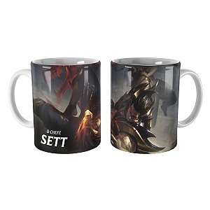 Caneca Sett Dragão de Obsidiana League of Legends Lol