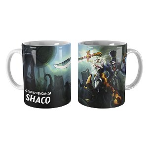 Caneca Shaco Chapeleiro Maluco League of Legends Lol