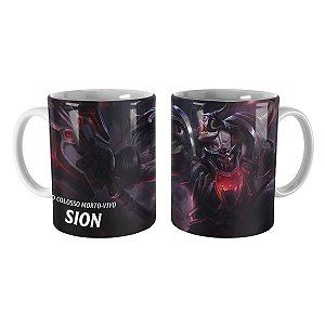 Caneca Sion Anunciador da Guerra League of Legends Lol