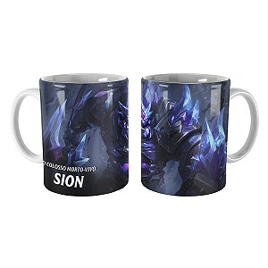 Caneca Sion Gelo Sombrio League of Legends Lol