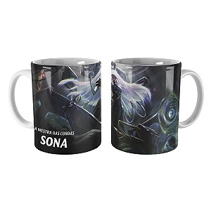 Caneca Sona PsyOps League of Legends Lol