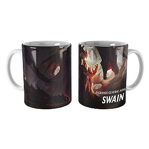 Caneca Swain Mestre dos Dragões League of Legends Lol