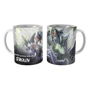 Caneca Swain Rosa de Cristal League of Legends Lol
