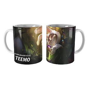 Caneca Teemo Pelo Branquinho League of Legends Lol