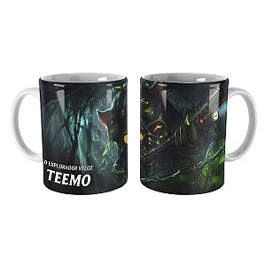 Caneca Teemo Esquadrão Ômega League of Legends Lol