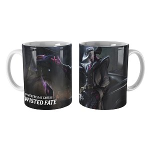 Caneca Twisted Fate Pesadelo na Cidade do Crime LOL