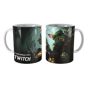 Caneca Twitch Rei do Crime League of Legends Lol