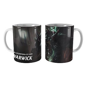 Caneca Warwick Cinzento League of Legends Lol