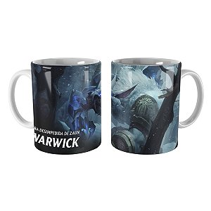 Caneca Warwick Caçador da Tundra League of Legends Lol