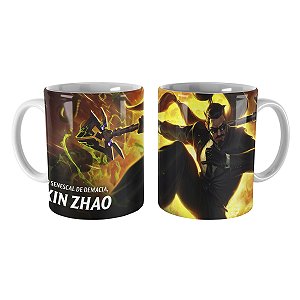 Caneca Xin Zhao Agente Secreto League of Legends Lol