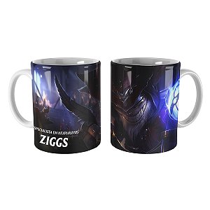 Caneca Ziggs Mestre Arcanista League of Legends Lol