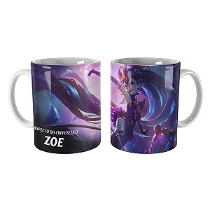 Caneca Zoe Guardiã Estelar League of Legends Lol