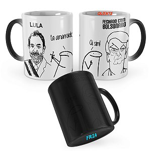 Caneca Mágica Flork Fechado com Bolsonaro