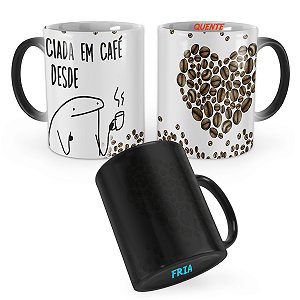 Caneca Mágica Flork Viciada em Café desde