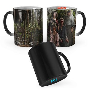 Caneca Mágica Os Anéis do Poder Hobbits