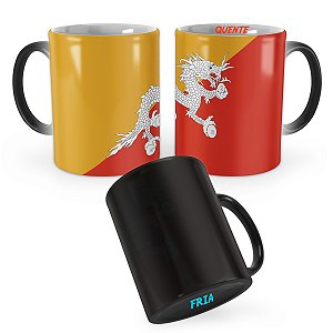 Caneca Mágica Bandeira Butão País