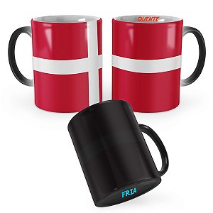 Caneca Mágica Bandeira Dinamarca País