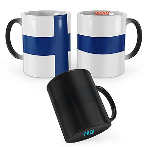 Caneca Mágica Bandeira Finlândia País
