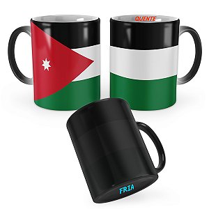 Caneca Mágica Bandeira Jordânia País