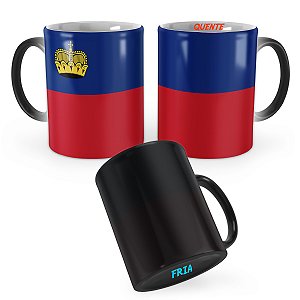 Caneca Mágica Bandeira Liechtenstein País