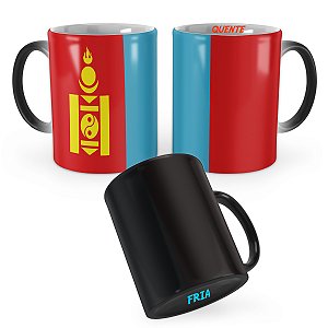 Caneca Mágica Bandeira Mongólia País