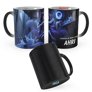 Caneca Mágica Ahri Noturna League of Legends Lol