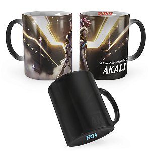 Caneca Mágica Akali K/DA Prestígio League of Legends Lol