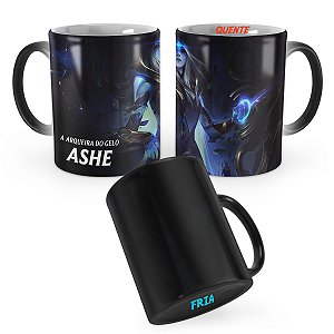 Caneca Mágica Ashe Rainha Cósmica League of Legends Lol