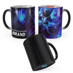 Caneca Mágica Brand Fogo Espiritual League of Legends Lol