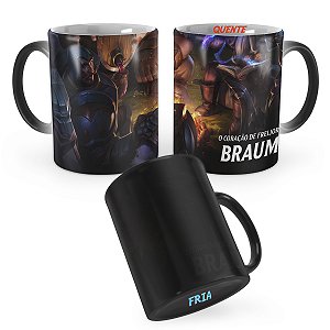 Caneca Mágica Braum Coração de Leão League of Legends Lol