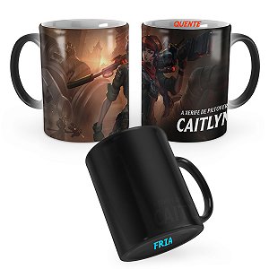 Caneca Mágica Caitlyn da Resistência League of Legends Lol