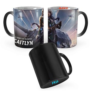 Caneca Mágica Caitlyn Guerrilheira do Ártico League of Legends Lol