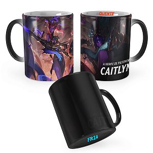 Caneca Mágica Caitlyn Espeto Lunar League of Legends Lol