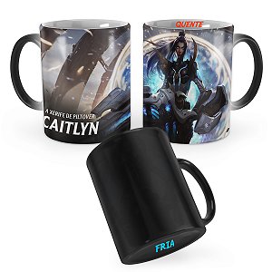 Caneca Mágica Pulsefire Caitlyn League of Legends Lol