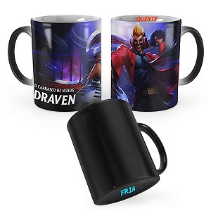 Caneca Mágica Draven Locutor League of Legends Lol