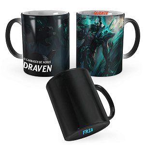 Caneca Mágica Draven Destruído League of Legends Lol
