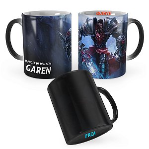 Caneca Mágica Garen Cavaleiro do Terror League of Legends Lol